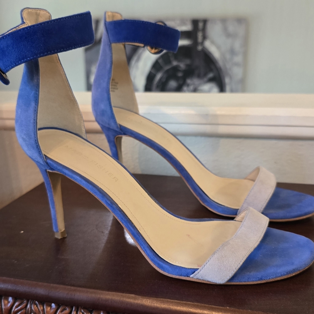 Blue and Light BlueWomen's Heeled Sandals